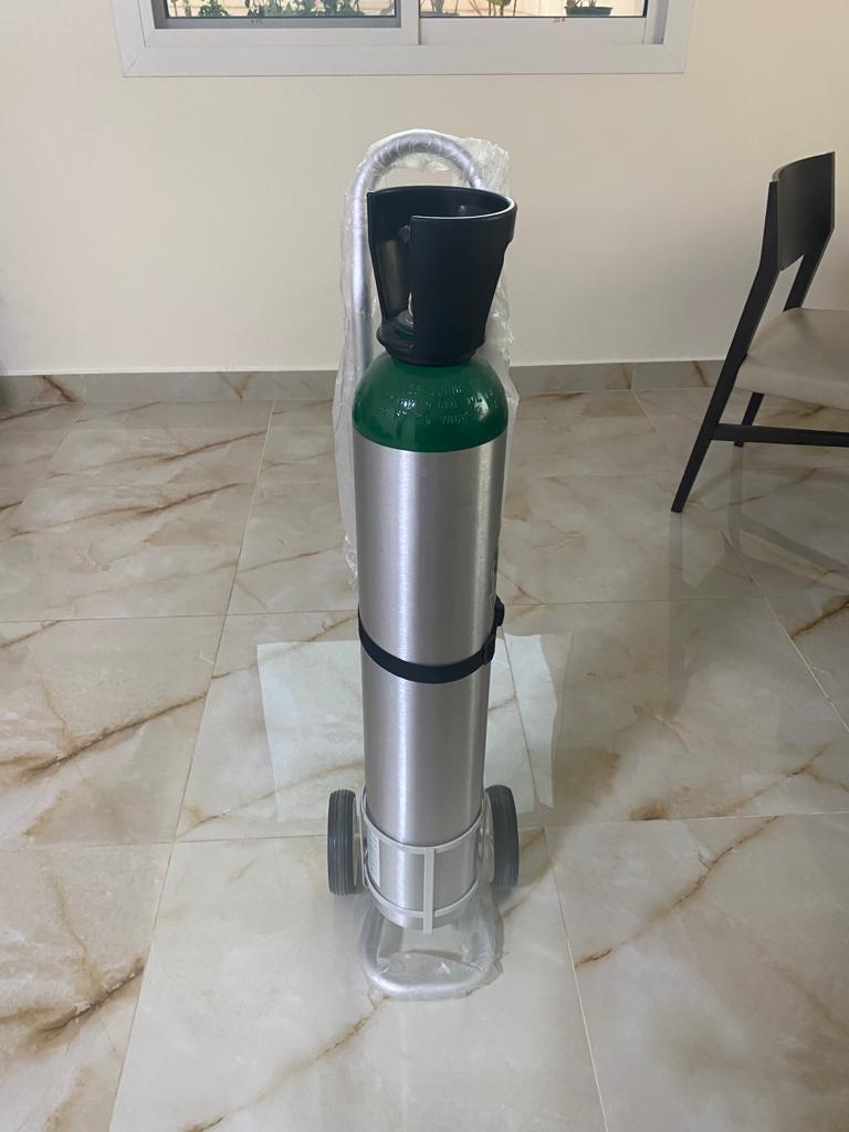 Oxygen Cylinder (Used as Emergency Backup for Oxygen twice) - Refillable  